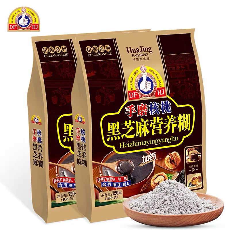 华精手磨黑芝麻莲子营养糊720g