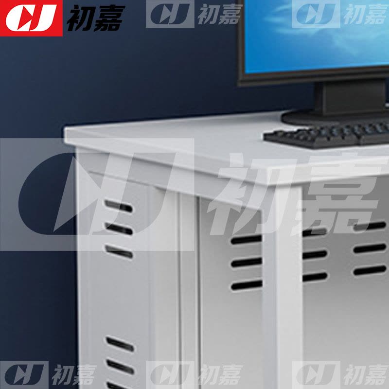 初嘉(CJ)钢架电脑桌培训桌机房电脑桌学习桌课桌 双人位B款图片