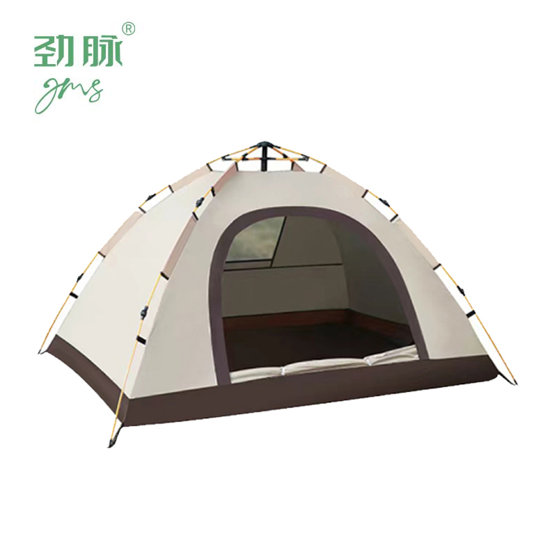 劲脉 户外折叠帐篷 银胶款-200*150*125CM 顶高清大图