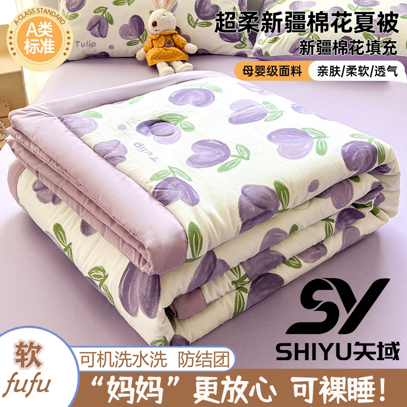 矢域抗菌防螨被子夏凉被羽绒被芯四季通用芯体蓬松柔软亲肤设计高清大图