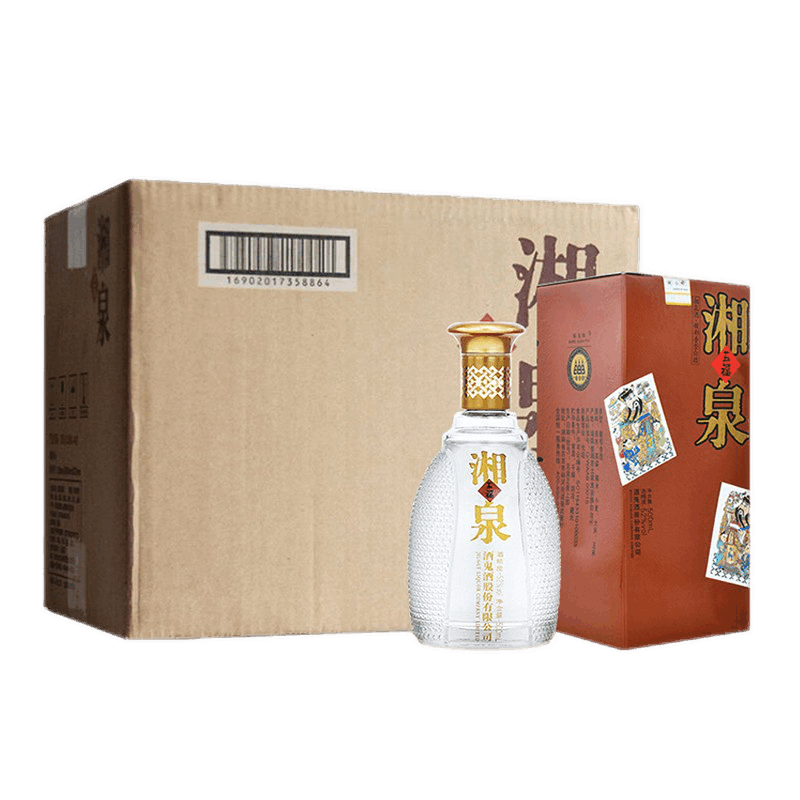 酒鬼酒 五福湘泉 馥郁香型 52度高度白酒 500ml*6 整箱装