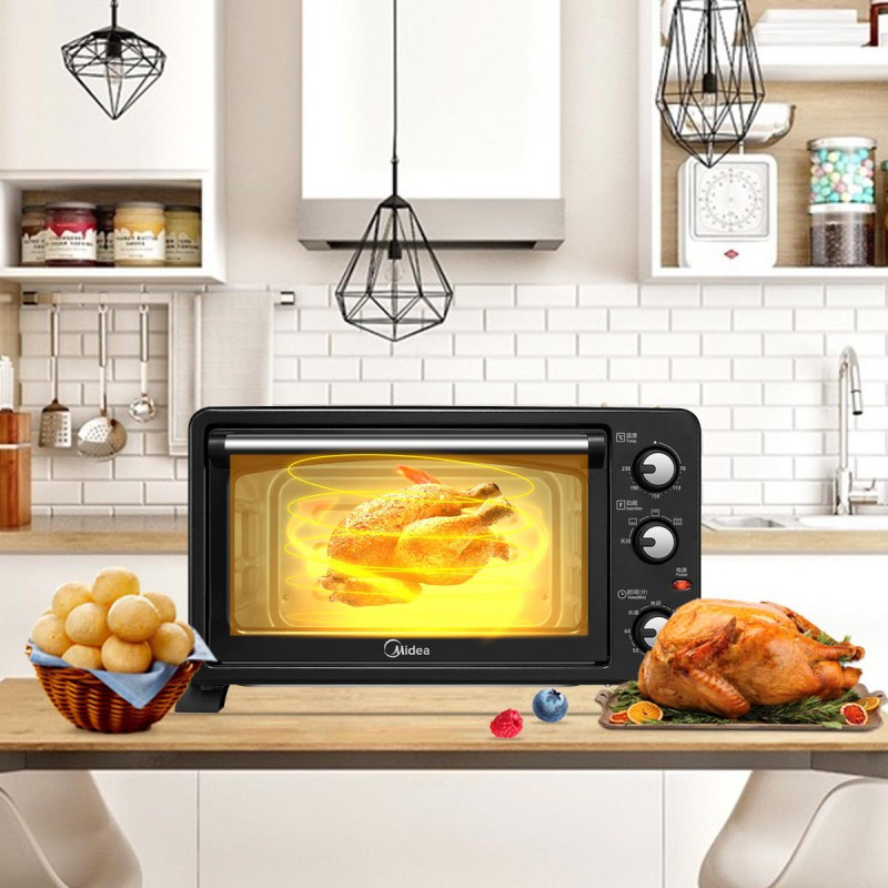 美的(Midea)多功能家用烘培25L电烤箱加热 T3-252C