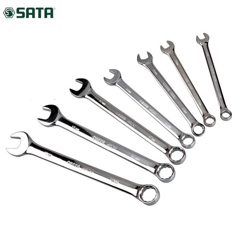 世达(SATA) 40218全抛光两用扳手23MM高清大图