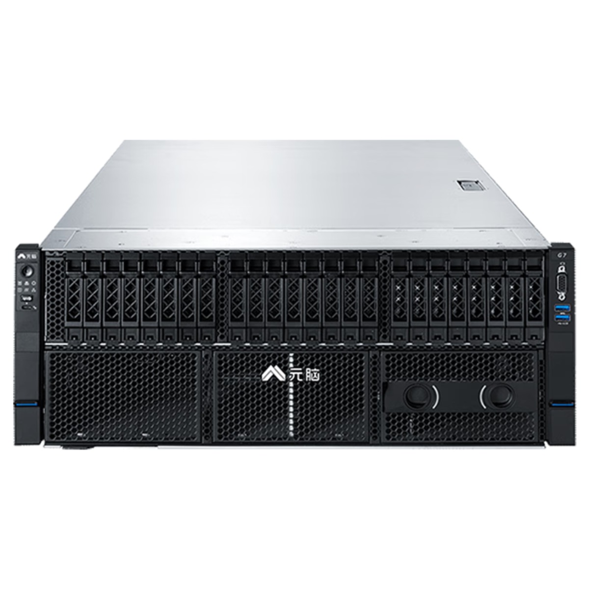 浪潮NF5468A7服务器2*9654/1T/12*16T/2G RAID/6*4090/4*3000W高清大图