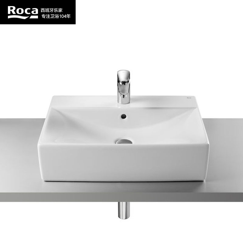 ROCA西班牙乐家卫浴亮泽晶釉陶瓷洗手盆单盆台上盆碟塔