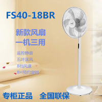 美的(Midea) 电风扇 FS40-18BR 家用落地扇客厅台地扇 轻触式按键方式遥控版控制方式摇头送风方式