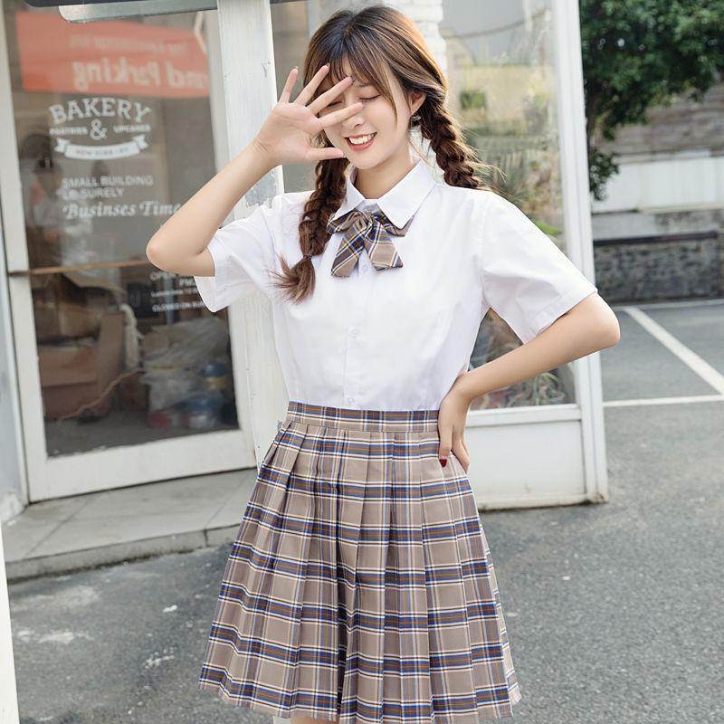 jk制服jk制服不良少女新款日韩系班服水手服学生校服套装裙学院风女白衬衫格子裙jk制服