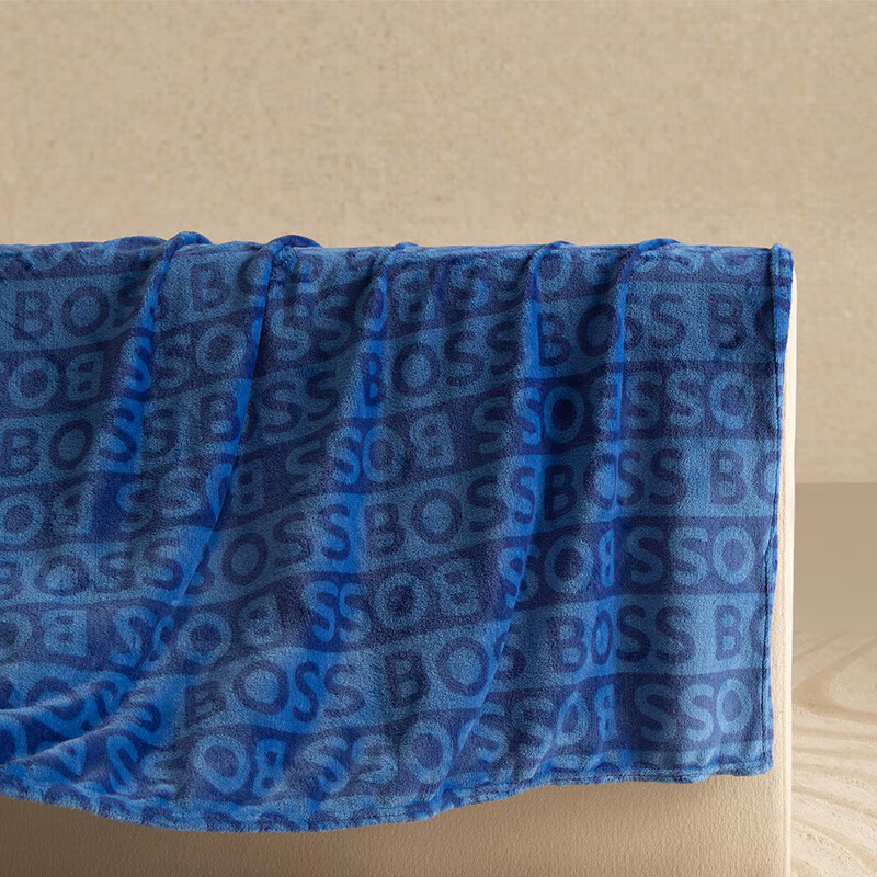 BOSS HBMT-037 简约logo毯 120×150cm高清大图