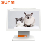 SUNMI商米D1S宠物店收银机触摸屏专用收银系统一体机商用单双屏收款机