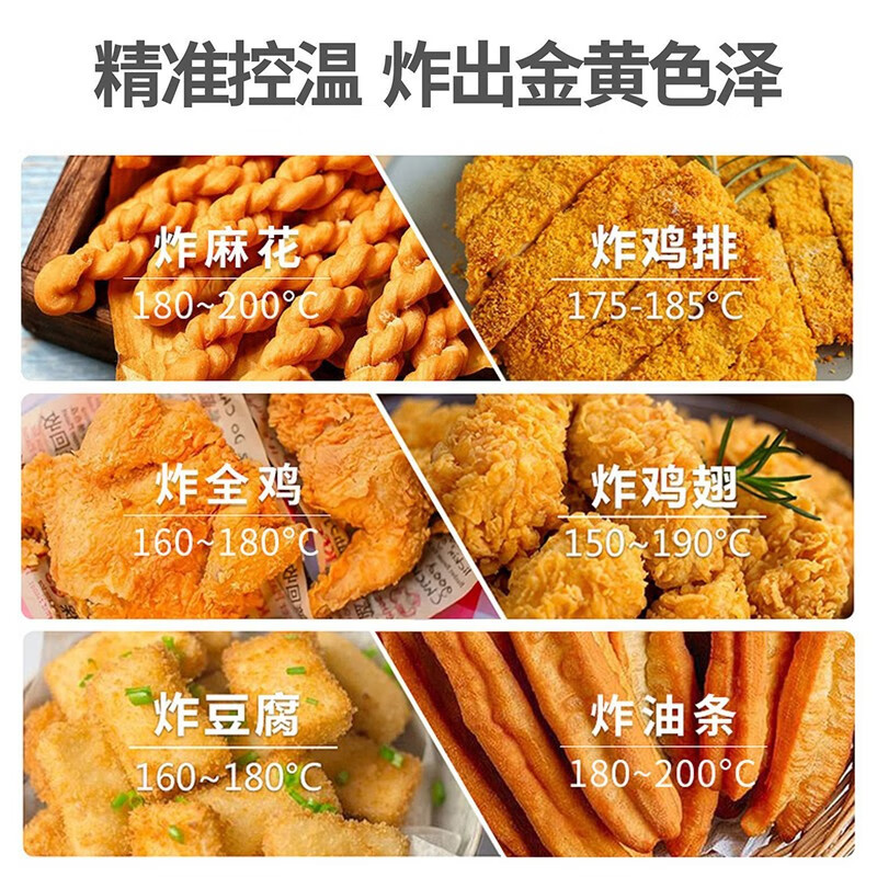 乐创商用油水分离油炸锅大容量薯条炸鸡油条摆摊燃气炸炉电炸串炉 台式电热款43L高清大图