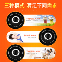 志高(CHIGO)取暖器ZNB-200E(P9J) 机械版三档广角摇头倾倒断电塔式暖风机电暖器玫瑰金