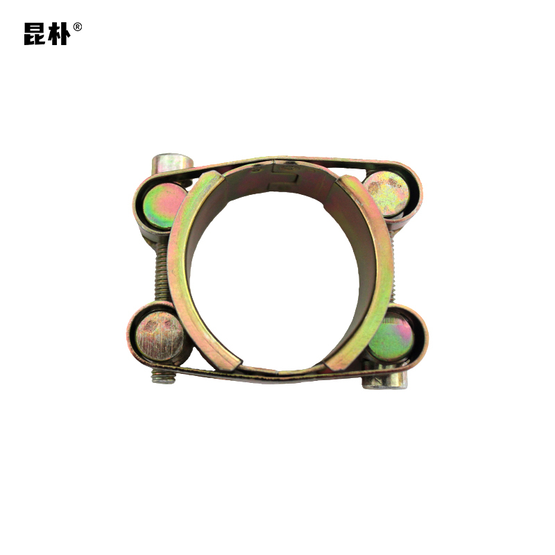 昆朴 铁镀锌强力喉箍 双头卡箍 50-60mm 个
