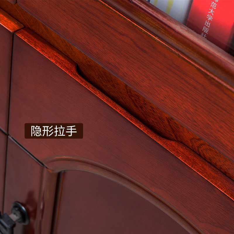 质凡木质文件柜办公柜实木皮书柜油漆柜现代中式档案储物柜其他