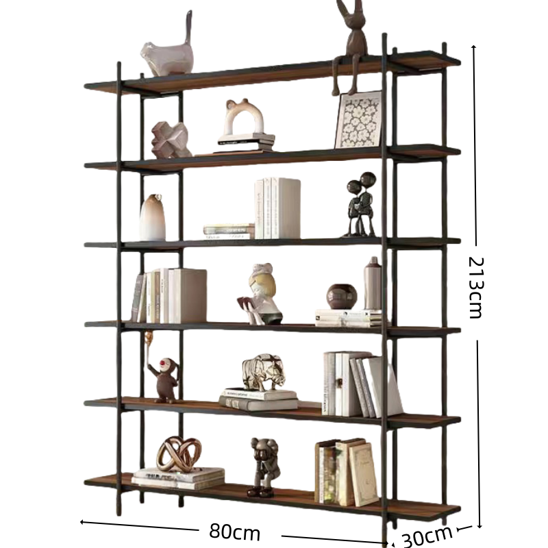 烁恒 落地书架 80*30*213cm 个高清大图