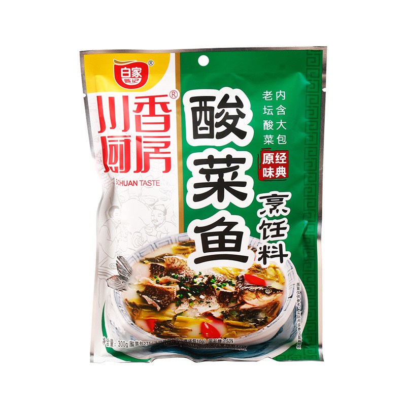白家 努力餐酸菜鱼调料300克