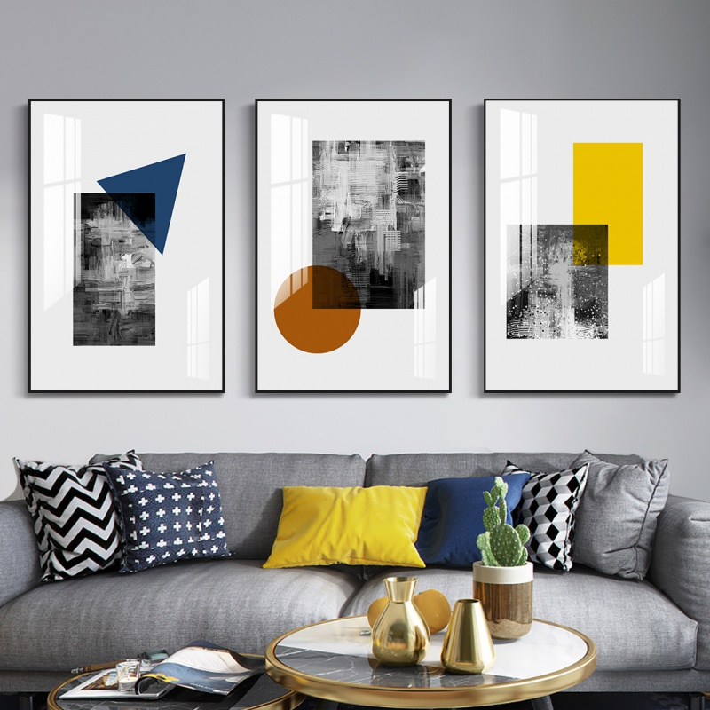 客厅装饰画现代简约cia2159321595215964060油画布画面尊贵黑框lb铝