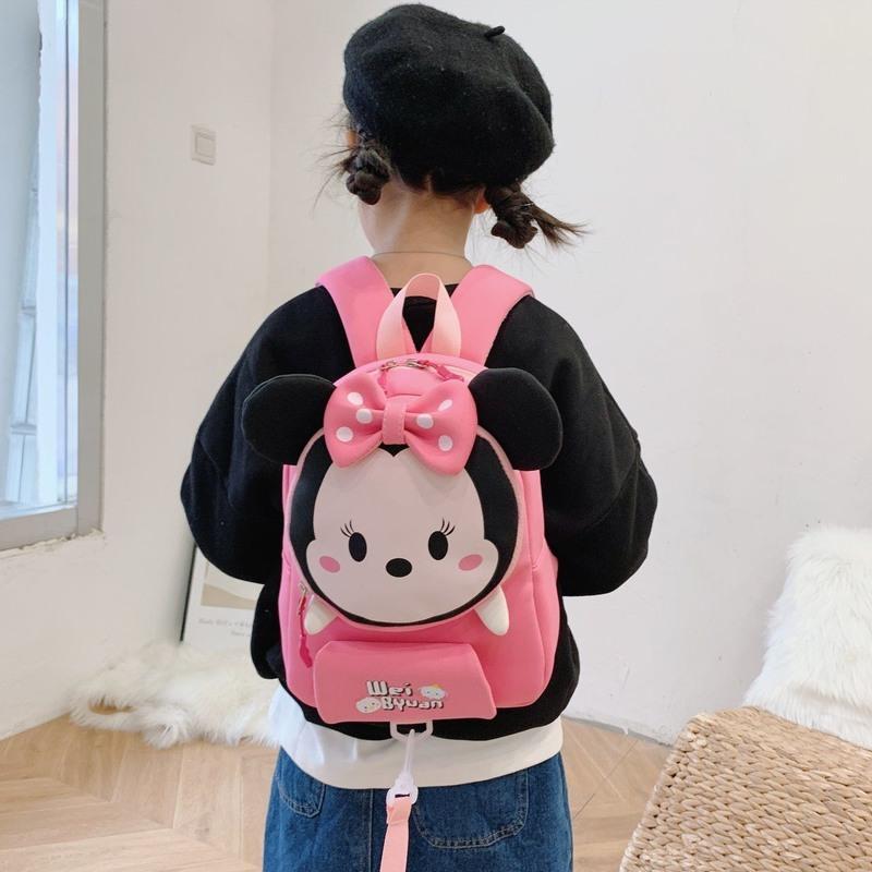 迪士尼幼儿园书包女3岁5可爱宝宝小班公主女童儿童背包洋气小书包黑色