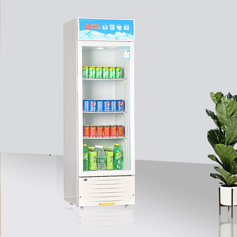 白雪 (Baixue) SC-280F 280升家用立式 冰柜 冷柜 商用冷藏陈列柜 啤酒柜 保鲜柜 饮料柜 展示柜