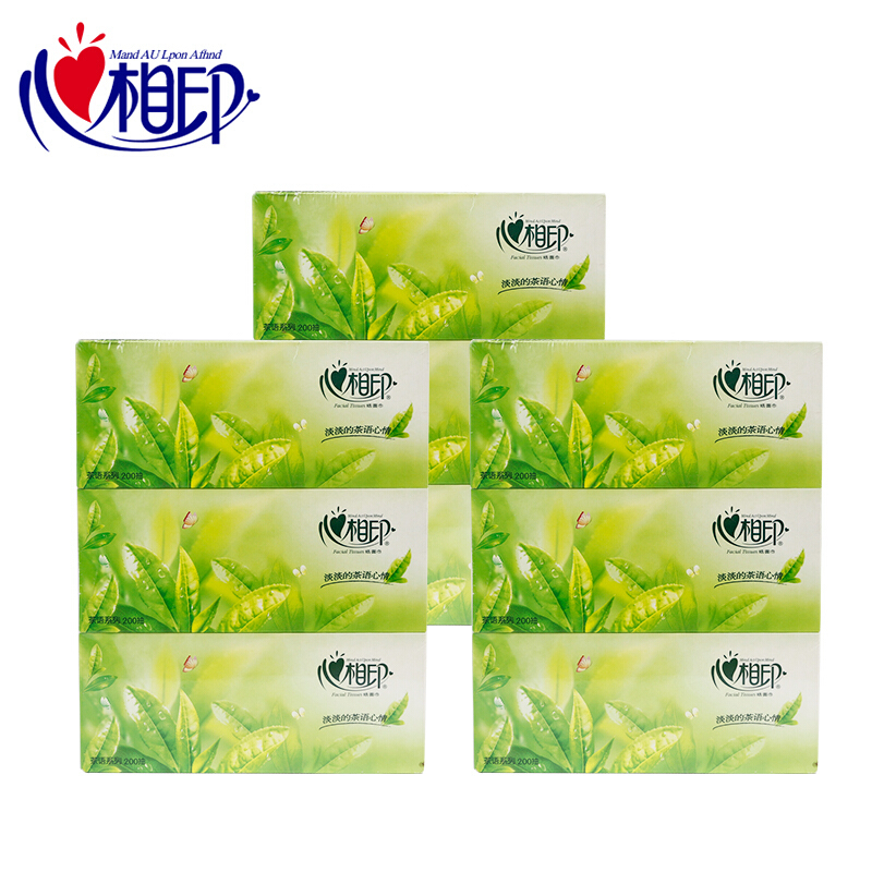 心相印 盒抽纸巾 茶语系列抽纸整箱盒装纸抽卫生纸家用面巾纸 200抽36