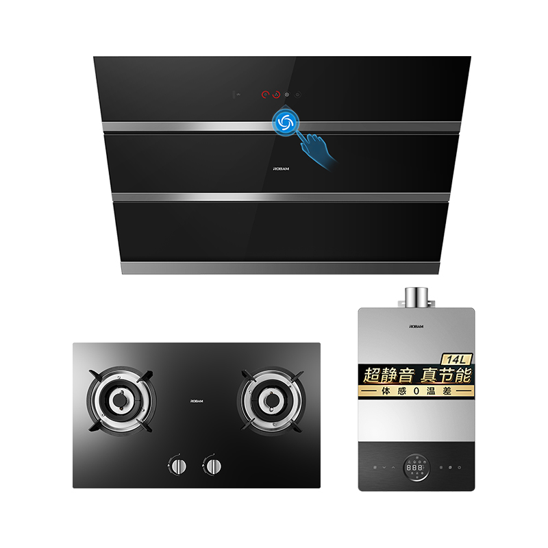 [侧吸NO.1]老板(ROBAM)油烟机燃气灶热水器 27N0+32B1+HP650-14L(天然气)厨电套装烟灶热套装高清大图