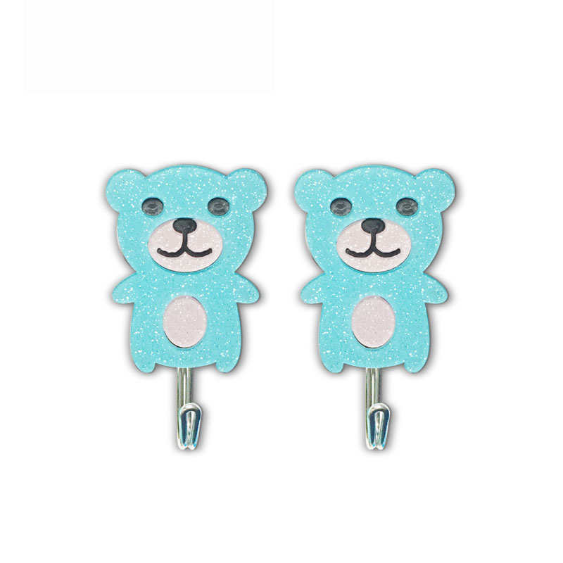 茶花母婴幼儿童卡通挂钩粘胶门后浴室厨房免打孔创意吸盘墙壁无痕衣服