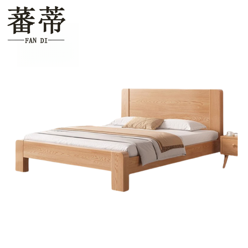 蕃蒂实木床1.8米(不含床垫)张