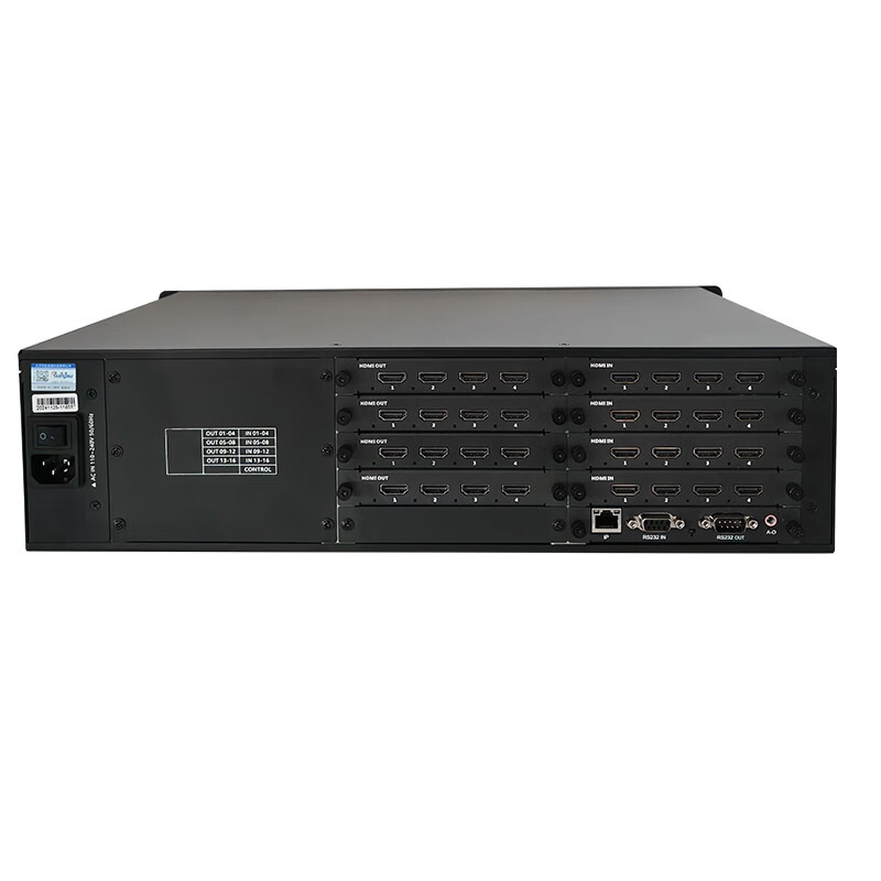 润普Runpu RP-MT-JC1616 视频会议无缝高清视频矩阵16路HDMI输入16路HDMI输出高清大图