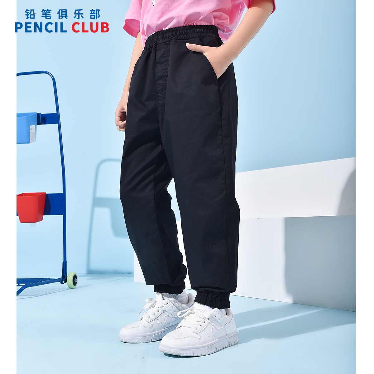 [1件3折]铅笔俱乐部童装2025夏装新款女童裤子儿童九分裤女孩休闲裤防蚊裤