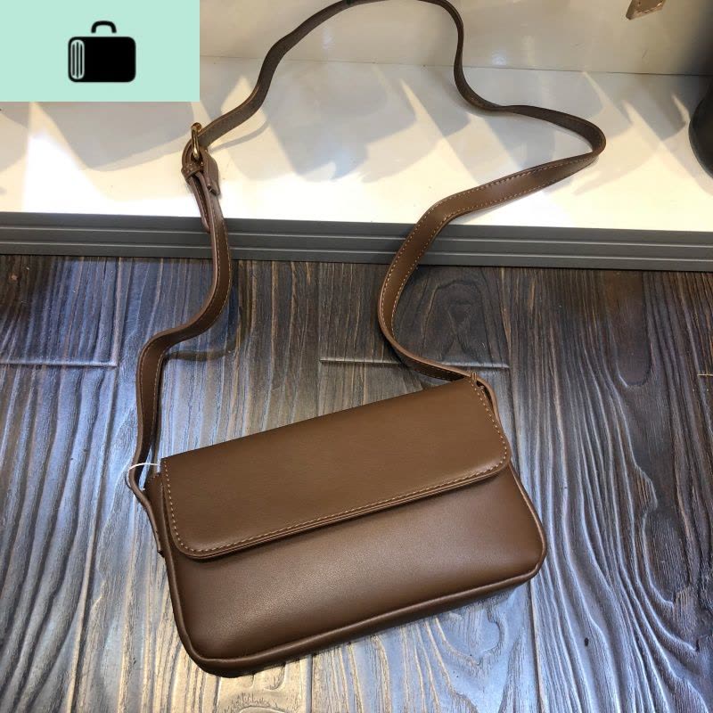 推荐韩版复古小方包简约百搭单肩斜跨小包包轻便质感女包韩版insNEW LAKE女斜挎包图片