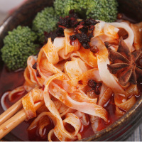 [中华特色]河北供销馆 顶大 热汤面皮陈醋麻辣味120g 非油炸速食泡面方便面 河北秦皇岛特产 华北