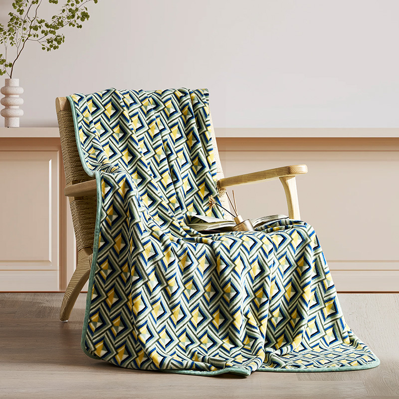 富安娜 双人法兰绒毯\加州阳光