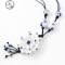 景德镇手工编织陶瓷项链民族风饰品 青花瓷项链送女友送闺蜜 JiMi