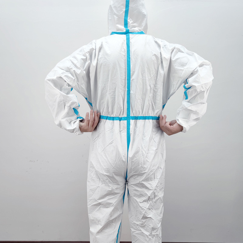一次性防护服白色pp(连帽) xxxl高清大图