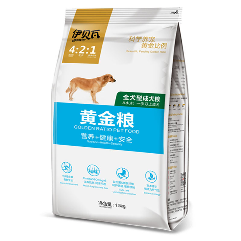 伊贝瓦黄金粮全犬型成犬粮1.5kg