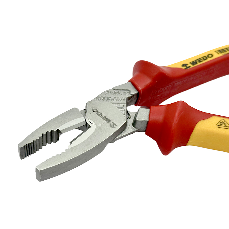 维度WEDO绝缘省力弯头克丝钳电工钢丝钳(德标工业级)8寸190mm IN501B-08 /把高清大图