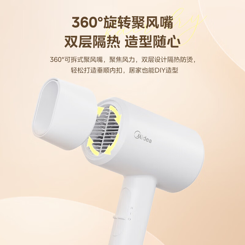 (顺丰发货)美的(Midea)家用负离子护发电吹风FJ102高清大图