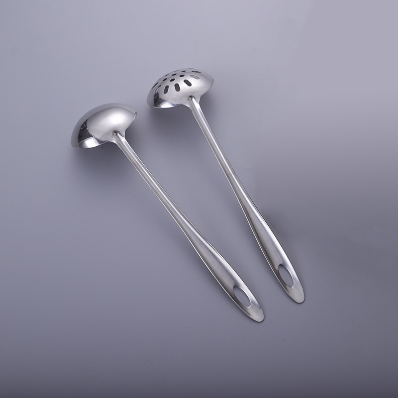 橙亿鸿 304不锈钢长柄汤勺+漏勺 二件套/个高清大图