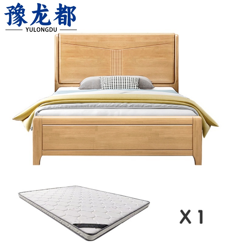 豫龙都床+10cm床垫1.8m套高清大图