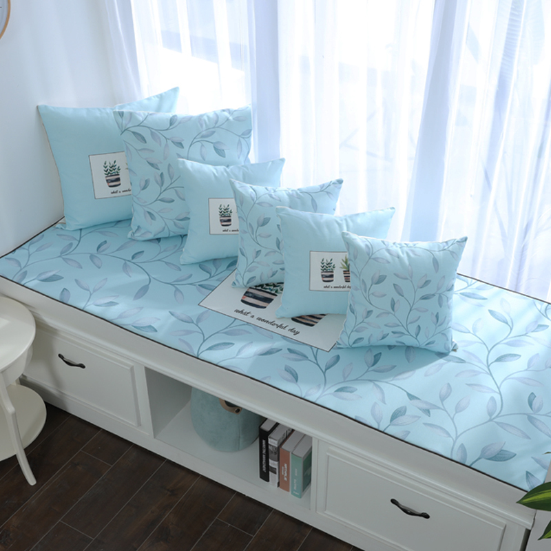 BONJEAN高密度海绵北欧飘窗垫窗台垫定做印花风沙发垫阳台榻榻米垫 春之时节12cm飘窗垫