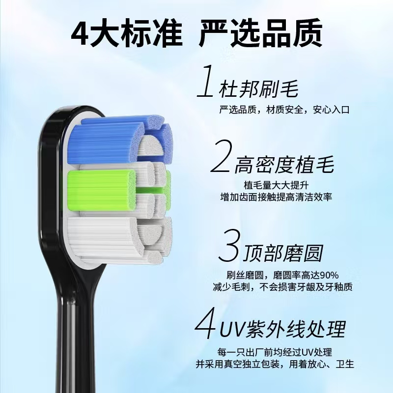 适配华为lebooo力博得电动牙刷头优漾/星钻2S/LBT203532A替换3541高清大图