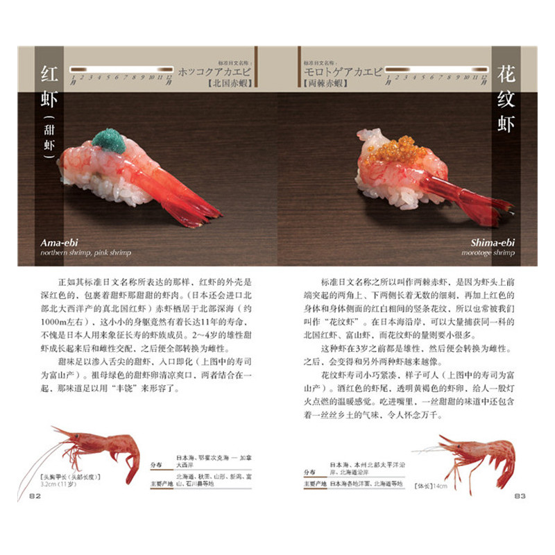 [醉染正版]寿司笔记 坂本一男 近百种常见寿司图鉴 吃寿司必读 手握寿司 食材产地旺季知识 日本美食料理饮食文化书籍