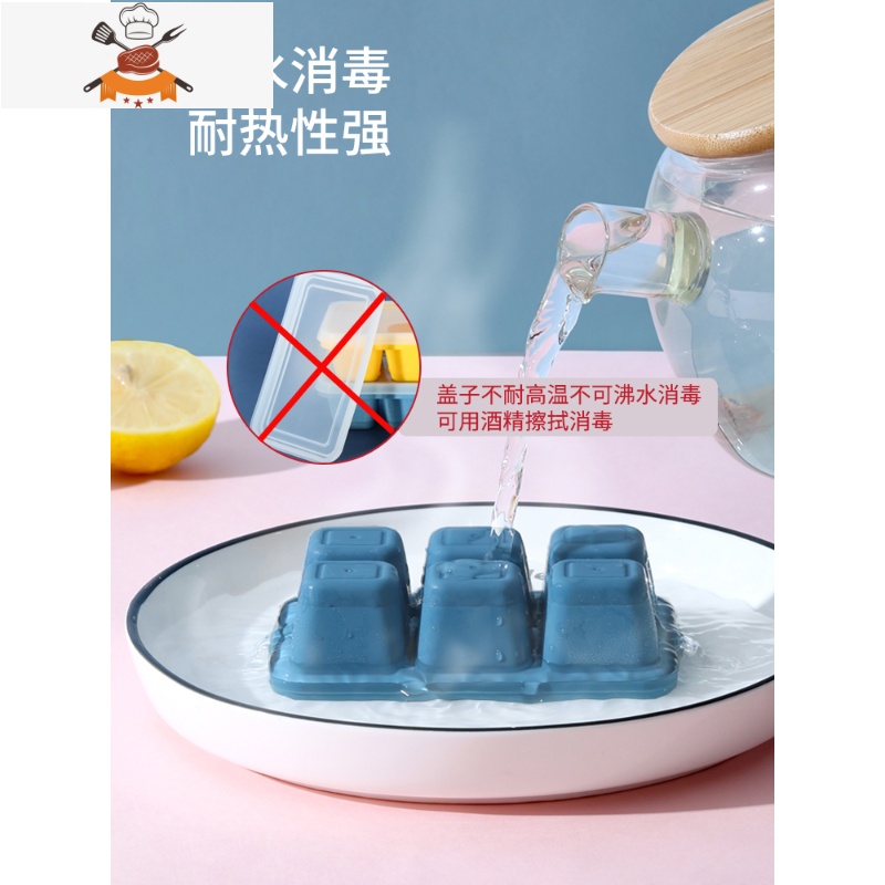 冻冰块器制冰模具家用硅胶冰格带盖冰箱制冰盒网红小冰块盒冰袋 敬平 升级款硅胶软底三件套(黄蓝绿)高清大图