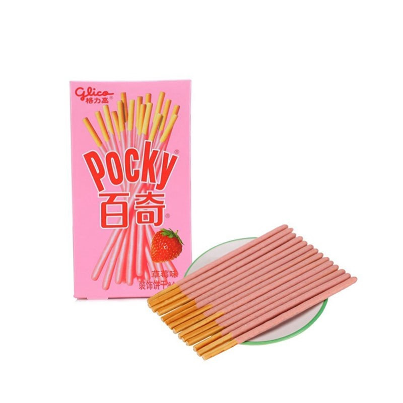 格力高百奇草莓味55g盒