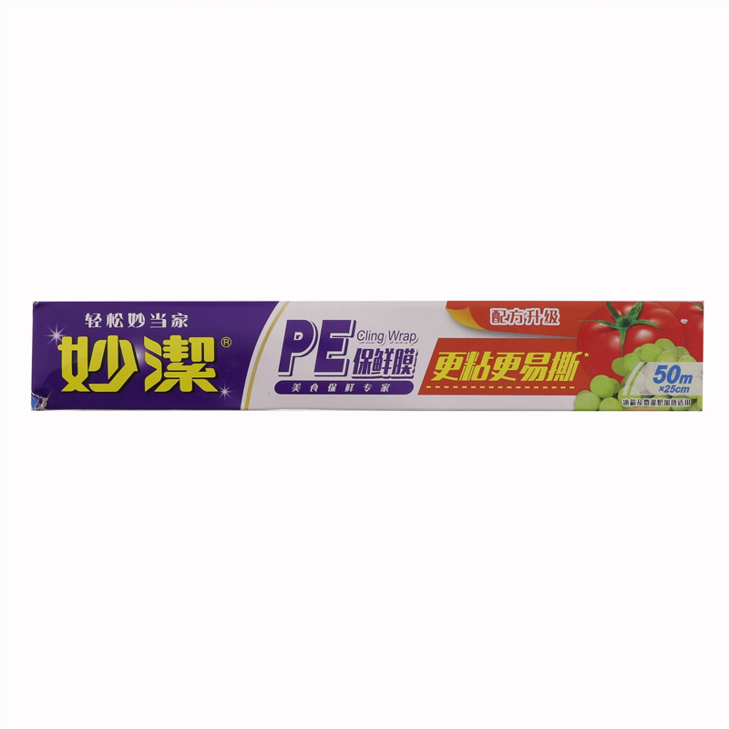妙洁 PE保鲜膜 M160M 50米中碗盒装