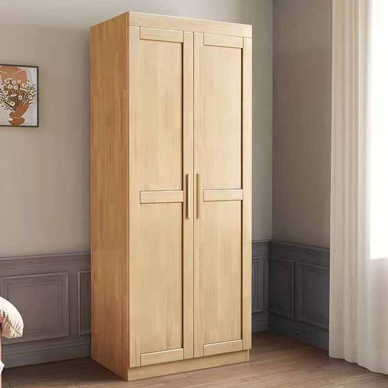 圣德列北欧衣柜简易组合大衣橱卧室储物柜两门衣柜家用小户型挂衣柜高清大图