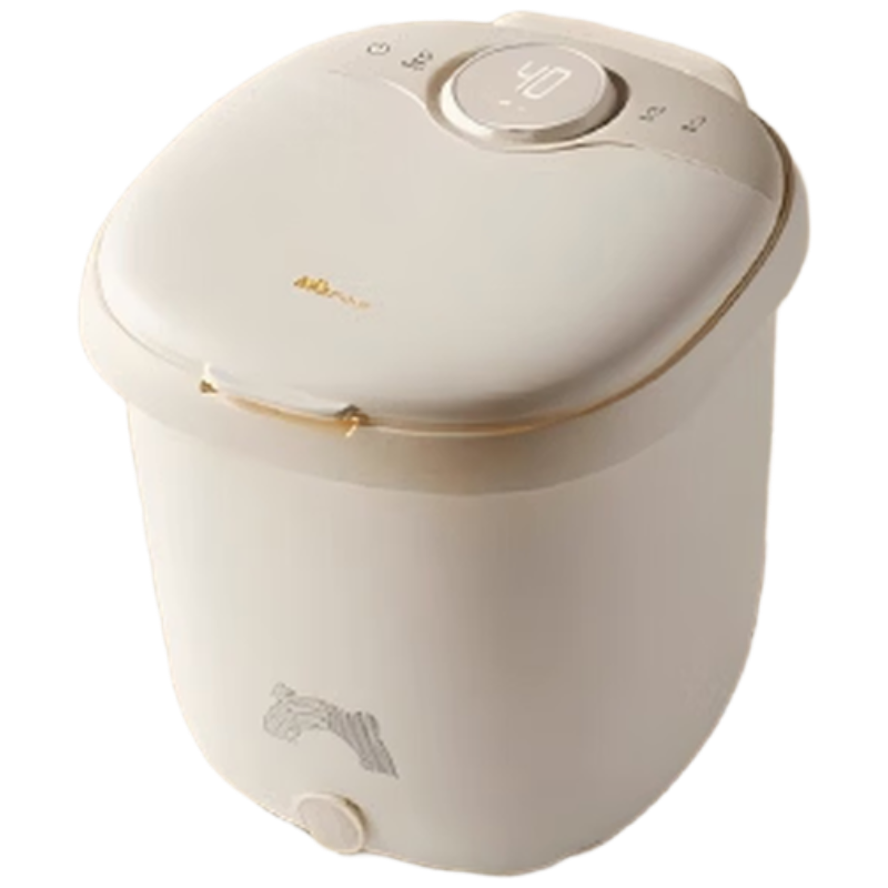 小熊(Bear)泡脚桶全自动按摩恒温加热躺泡小白桶足浴盆抑菌软胶洗脚桶高深桶过小腿 ZYP-E08K5-P01