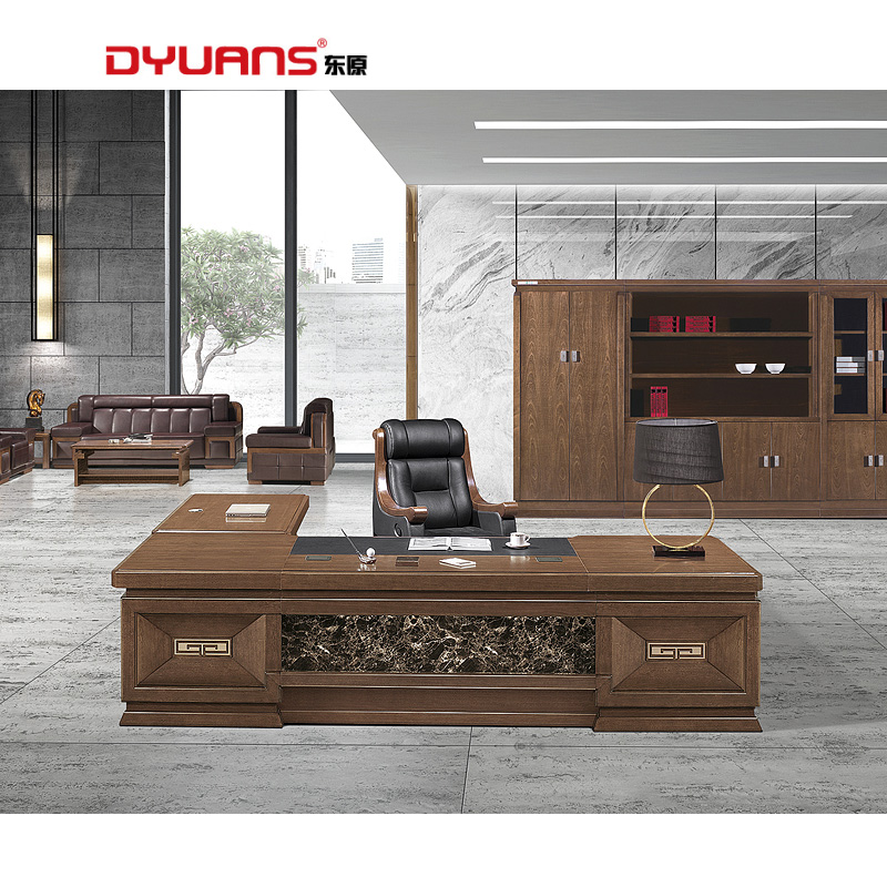 DYUANS 东原原仁系列油漆大班台3.2米老板桌K-36321Y