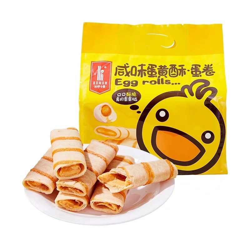 咔啰卡曼咸味蛋黄酥蛋卷218g