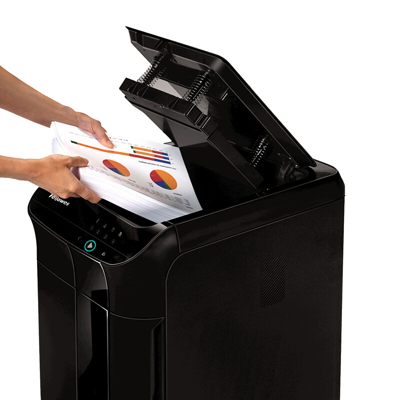 范罗士(Fellowes)350C中大型办公碎纸机 4*38mm/手动12张/批量350张/45分钟/60L/手自一体