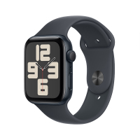 MXF83CH/B Apple Watch SE GPS 44 毫米午夜色铝金属表壳 午夜色运动型表带-M/L